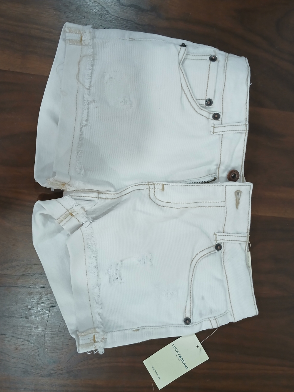 White Lucky Brand Denim Shorts